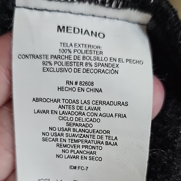 Men's Dark Gray Zip-Up Jacket with Blue Accents - Picture 5 of 6